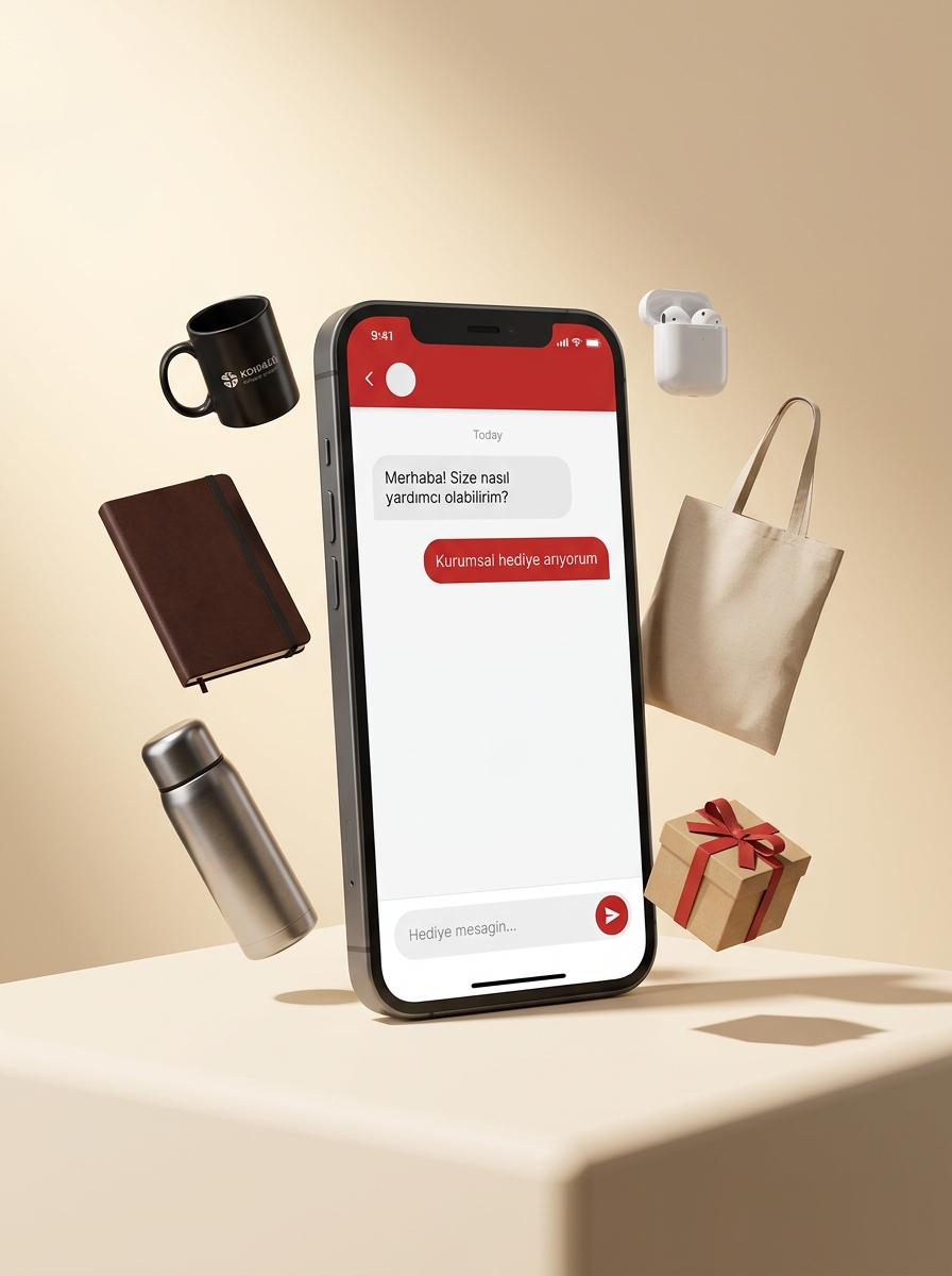 Choose promotional products via chat on your phone