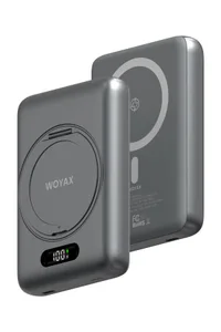 Woyax Magsafe Powerbank 360° Standlı Metal 10.000mAh 20W Hızlı Taşınabilir Şarj Cihazı