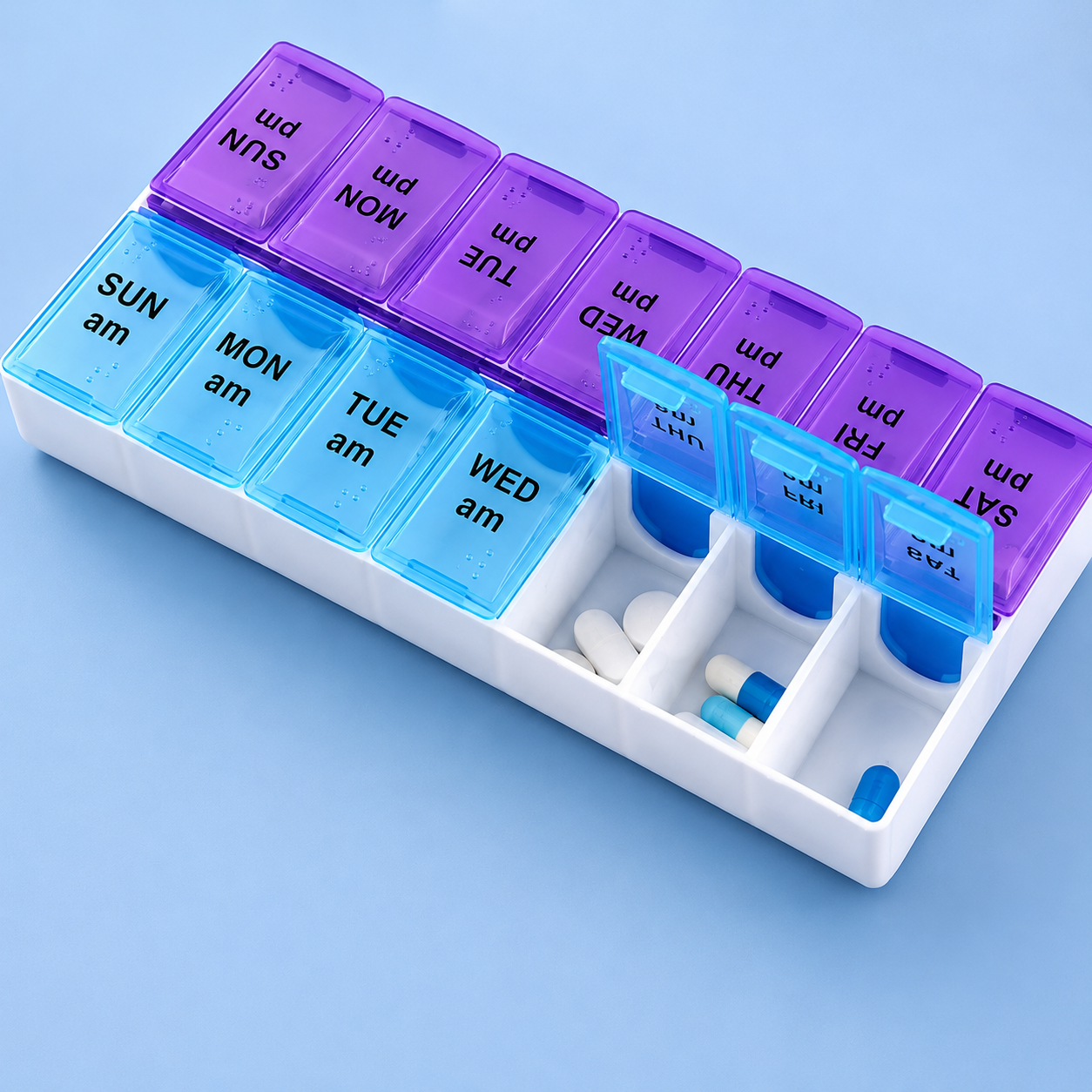 Twice Daily Pill Organizer — detail