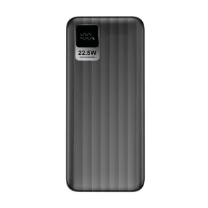 ED270 S-link G230 20000mAh Micro+Type-C+USB PD20W+QC3.0 18W Siyah LCD Taşınabilir Pil Şarj Cihazı Powerbank