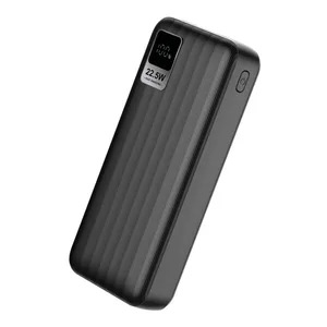 ED270 S-link G230 20000mAh Micro+Type-C+USB PD20W+QC3.0 18W Siyah LCD Taşınabilir Pil Şarj Cihazı Powerbank