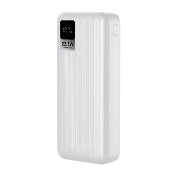 ED269  S-link G230 20000mAh Micro+Type-C+USB PD20W+QC3.0 18W Beyaz LCD Taşınabilir Pil Şarj Cihazı Powerbank