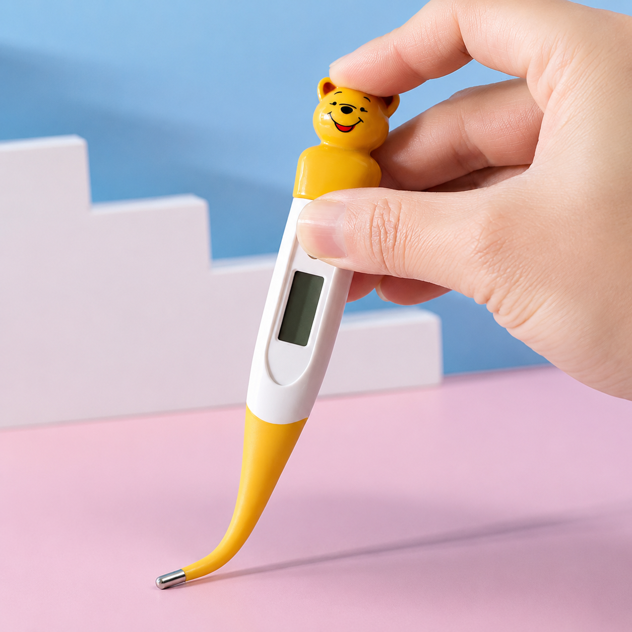 Cartoon Character Digital Thermometer — detail