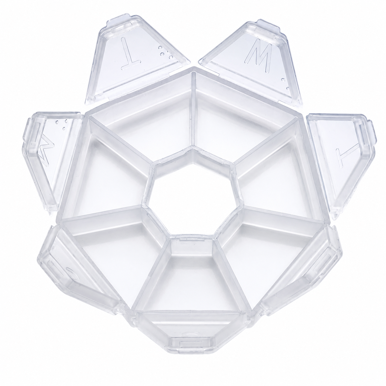 Weekly Pill Organizer Clear — detail