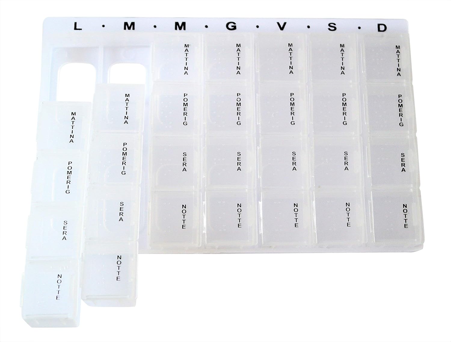 Weekly Pill Organizer 28 Compartments — detail