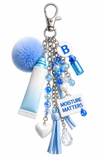 Silicone Charm Keychains — detail