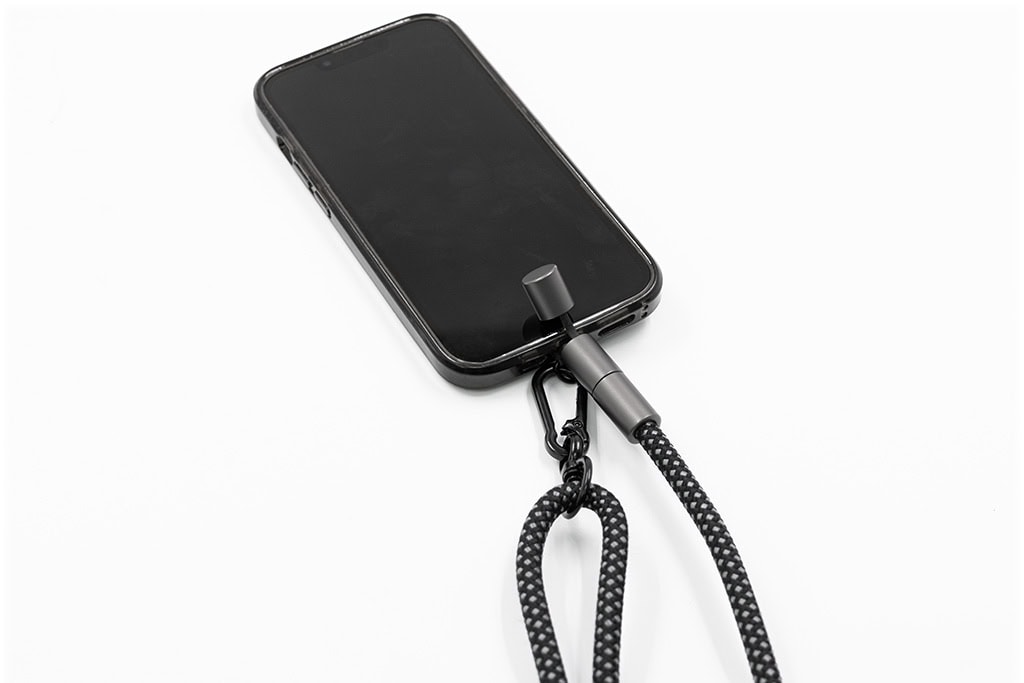 LANY CHARGE ECO Telefon Askısı, Type-C / Lightning 60W Şarj ve Veri Aktarım Kablosu