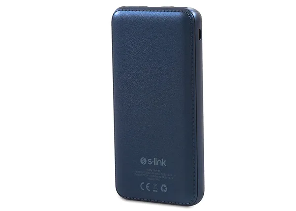 S-Link Swapp SWP-58 10000mAh Power Bank with LED Display Blue Portable Battery Charger — detail