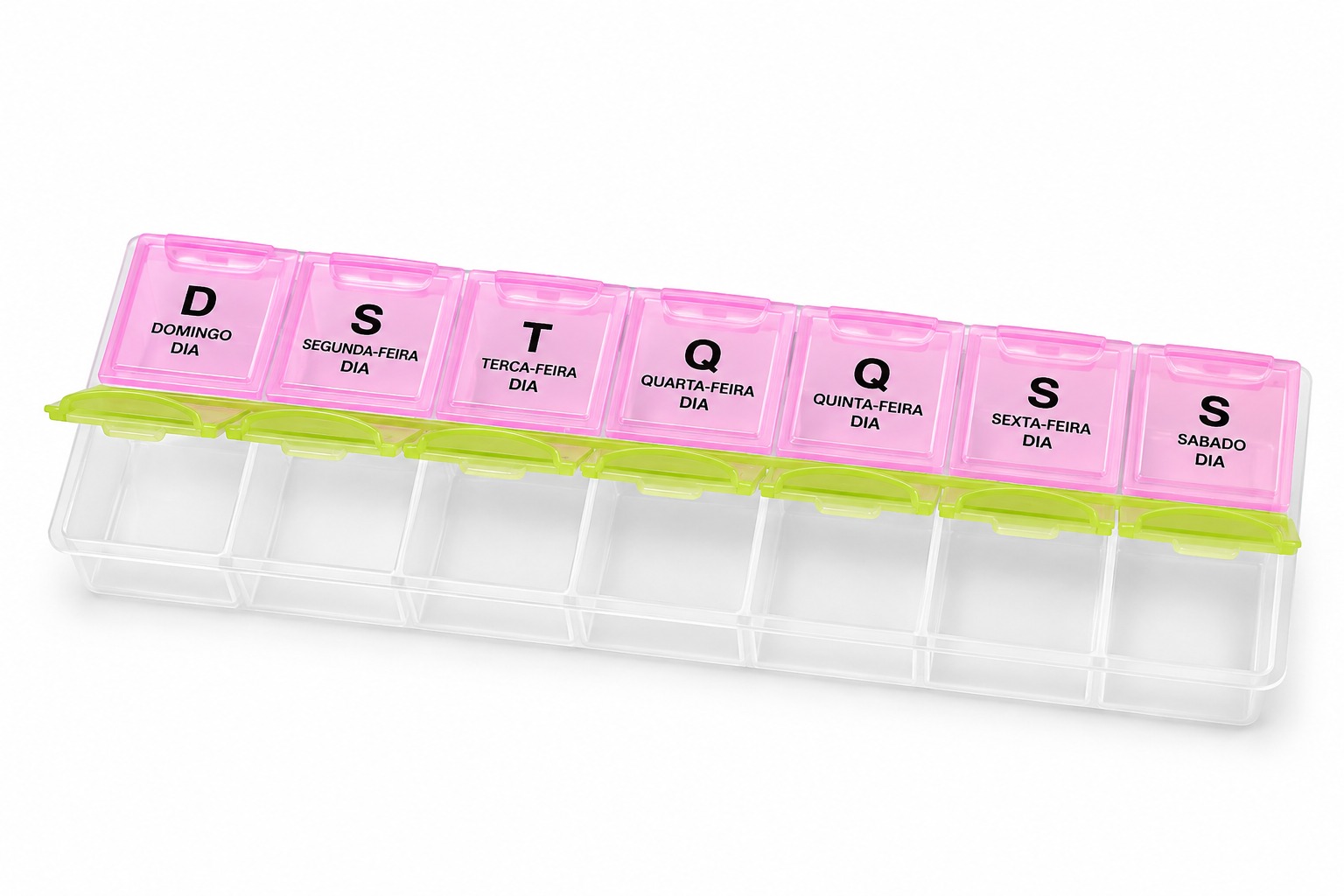 Weekly Pill Organizer, 14 Compartments — detail