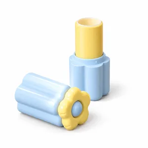Çiçek Başlıklı Açık Mavi Stick Ambalajı – 5 g