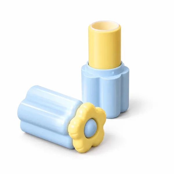 Çiçek Başlıklı Açık Mavi Stick Ambalajı – 5 g (detay)