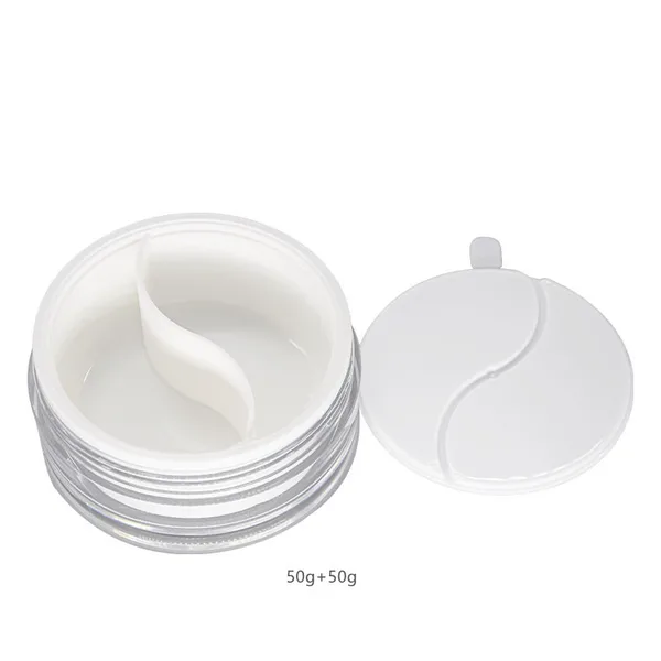 Çift Hazneli Akrilik Dış Gövdeli Krem Kavanozu – 50 + 50 g