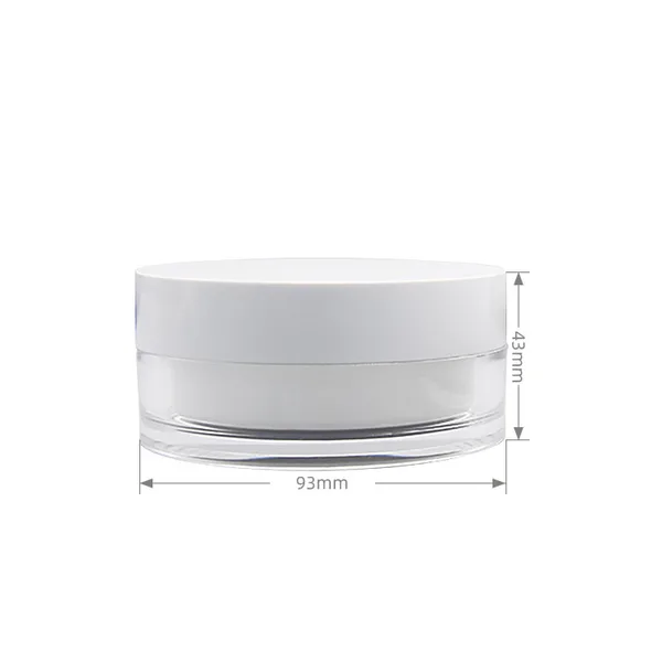 Çift Hazneli Akrilik Dış Gövdeli Krem Kavanozu – 50 + 50 g (detay)