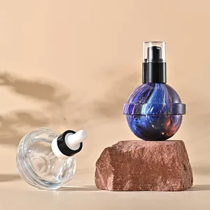 Küre Formlu Cam Kozmetik Şişesi – 30 ml