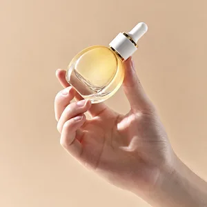 Yassı Yuvarlak Cam Damlalıklı Şişe – 20 ml