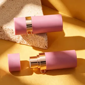 Metalik Halkalı Mat Pembe Stick Ambalajı – 6 g