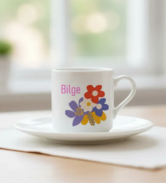 Personalized Cup Scarf Coffee Cologne Gift Set for Women — detail
