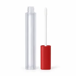 Kırmızı Kapaklı İnce Buzlu Lip Tint Ambalajı – 3 ml