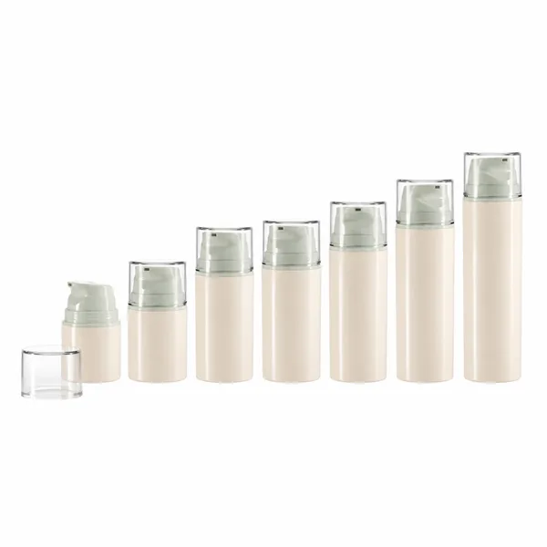 Renkli Başlıklı Silindirik Airless Pompalı Şişe (detay)