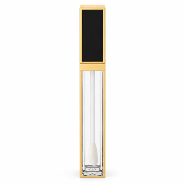 Altın Çerçeveli Kare Lip Gloss Ambalajı – 8 ml