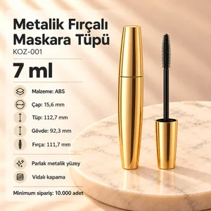 Metalik Fırçalı Maskara Tüpü 7 ml