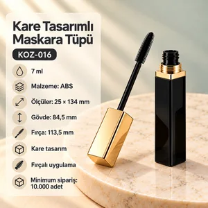 Kare Tasarımlı Maskara Tüpü 7 ml
