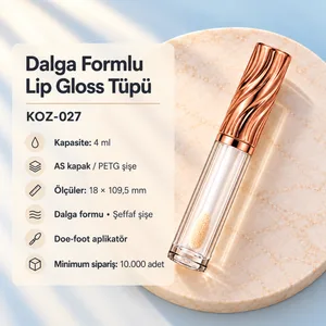 Dalga Formlu Lip Gloss Tüpü 4 ml