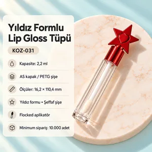 Yıldız Formlu Lip Gloss Tüpü 2,2 ml