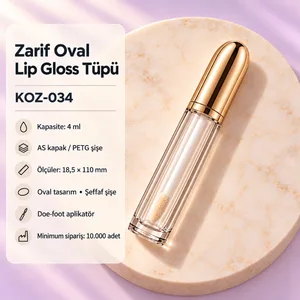 Zarif Oval Lip Gloss Tüpü 4 ml