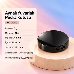 Aynalı Yuvarlak Pudra Kutusu 5 g