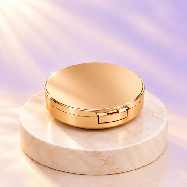 Metallic Mirrored Powder Compact 8 g (detail)