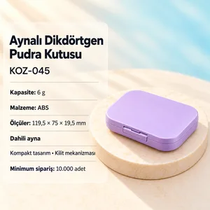 Aynalı Dikdörtgen Pudra Kutusu 6 g