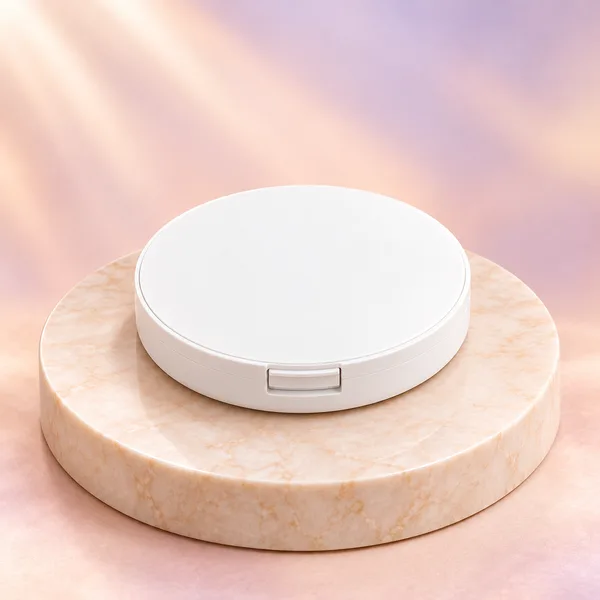 Slim Mirrored Round Powder Compact 8 g (detail)