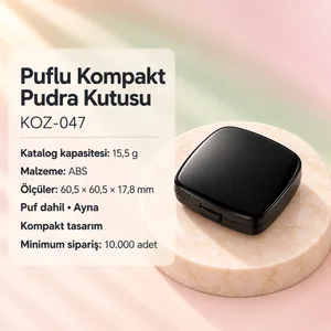 Puflu Kompakt Pudra Kutusu
