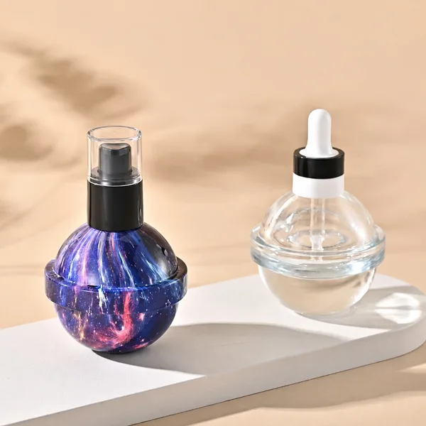 Küre Formlu Cam Kozmetik Şişesi – 30 ml