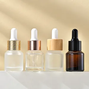 Yuvarlak Omuzlu Cam Damlalıklı Şişe – 15 ml