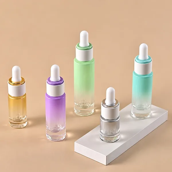 Pastel Geçişli Cam Damlalıklı Şişe – 5, 10, 15 ve 30 ml