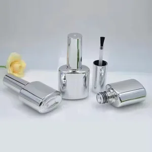 Silindirik Fırçalı Cam Oje Şişesi