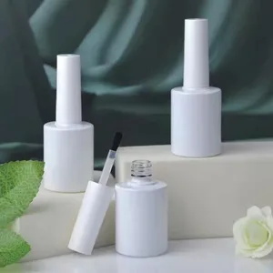 Silindirik Fırçalı Cam Oje Şişesi