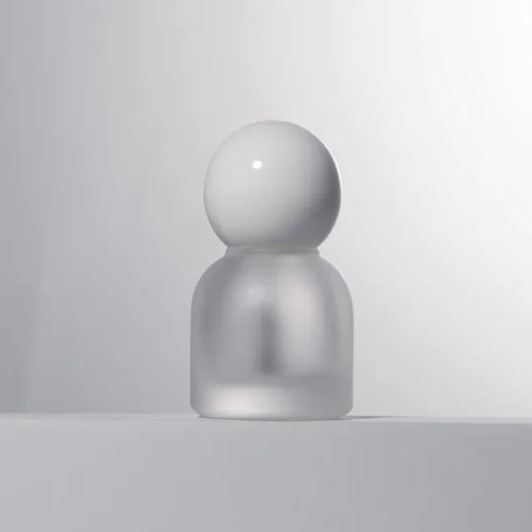 Küre Kapaklı Kubbe Cam Oje Şişesi