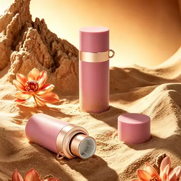Metalik Halkalı Mat Pembe Stick Ambalajı – 6 g