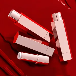 Rose Gold İç Tüplü Pembe Beşgen Ruj Ambalajı – 3,8 g