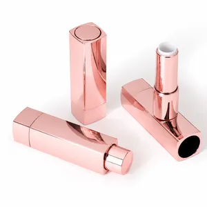 Yuvarlak Uç Düğmeli Pembe Kare Ruj Tüpü – 3,8 g