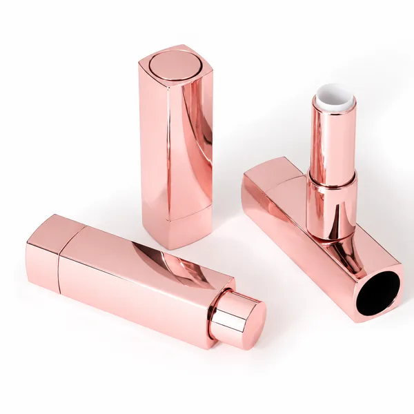 Yuvarlak Uç Düğmeli Pembe Kare Ruj Tüpü – 3,8 g