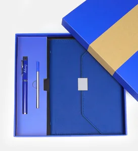 Yılbaşı Mavi Defter ve Termoslu Sukulent Hediye Kasası