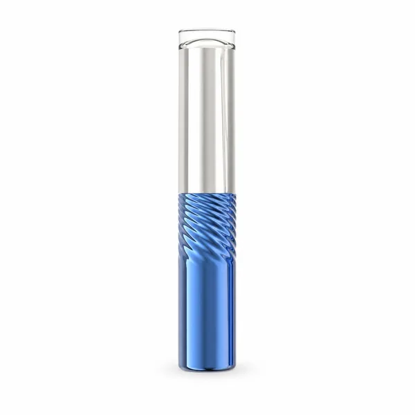 Gümüş Kapaklı Dokulu Mavi Eyeliner Ambalajı – 6 ml
