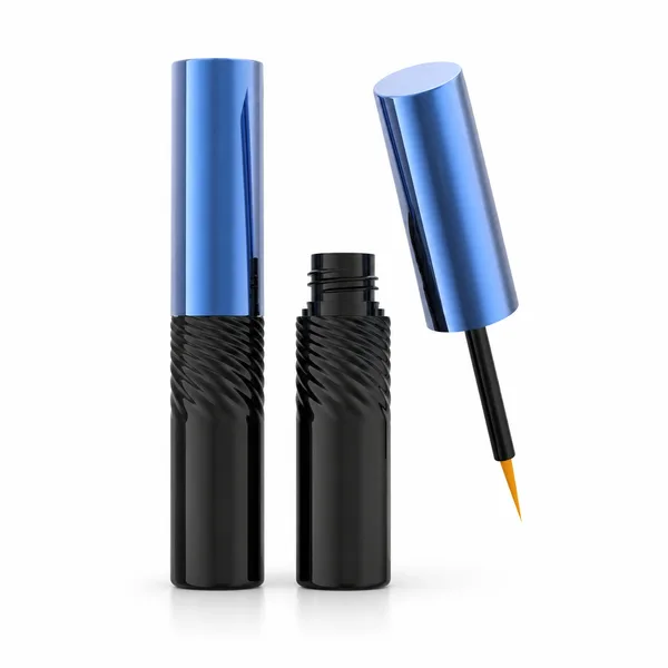 Mavi Kapaklı Dokulu Siyah Eyeliner Ambalajı – 8,5 ml (detay)