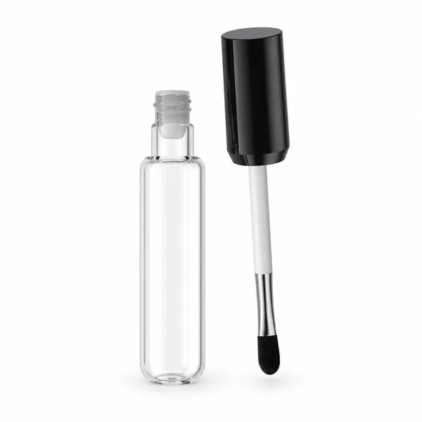 Black Capped Brushed Cosmetic Tube with 8 ml Capacity (detail)