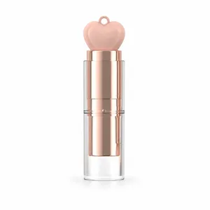Kalp Halkalı Şeffaf Rose Gold Ruj Ambalajı