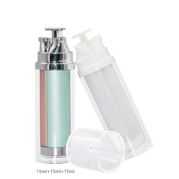 Üç Hazneli Bakım Şişesi – 3 × 15 ml